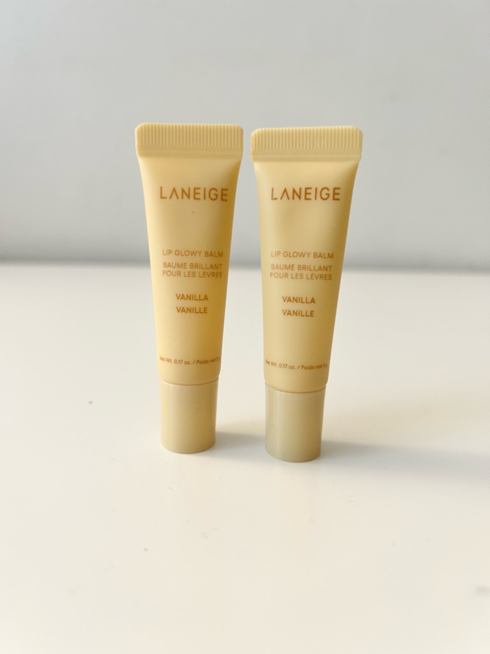 🌸LANEIGE Lip Glowy Lightweight Hydration Balm w/ Shea Butter Vanilla Mini 5g x 2